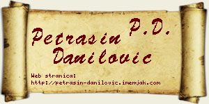 Petrašin Danilović vizit kartica